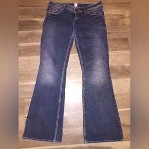 Silver Jeans Co Aiko Bootcut Jeans Women's Medium Wash,Mid Rise Jeans Size 32/33